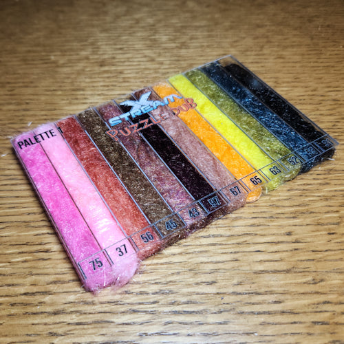 XStream Puzzle Dub - Dubbing Palette 1 - Troutlore Fly Tying Store and Fly Shop Australia