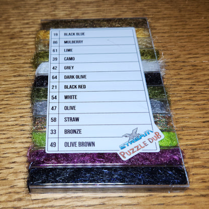 XStream Puzzle Dub - Dubbing Palette 2 - Troutlore Fly Tying Store and Fly Shop Australia