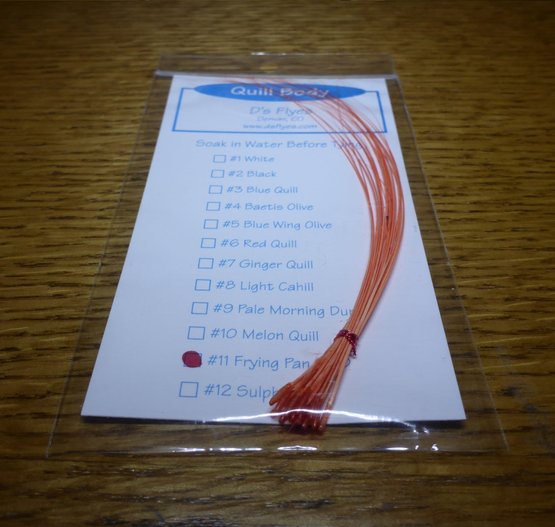 Fry Quill Quill Body Stripped Quills - Frying Pan PMD - Troutlore Fly Tying