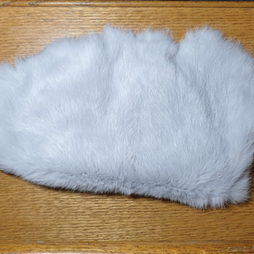 Hareline Complete Rabbit Hide Silver Gray - Troutlore Fly Tying