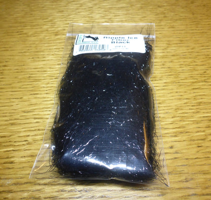Hareline Ripple Ice Fibers - Black - Troutlore Fly Tying Materials Australia