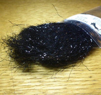 Hareline Ripple Ice Fibers - Black - Troutlore Fly Tying Materials Australia