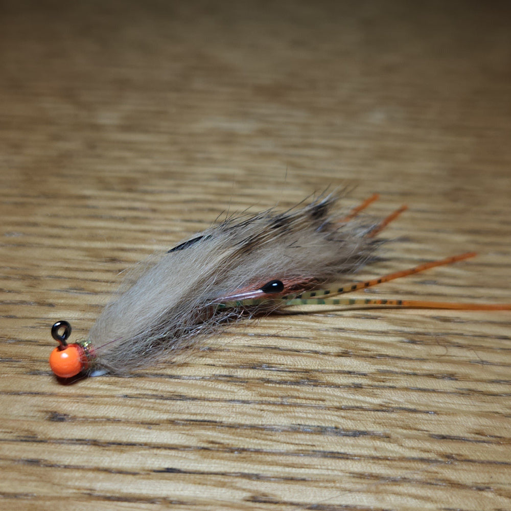 Simon's Jig Shrimp by Rivulet Flyfishing  - Tan - Troutlore Fly Tying Supplies Australia