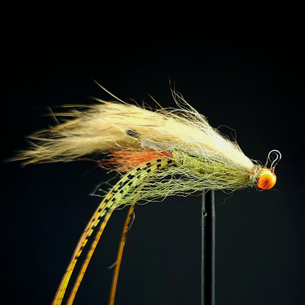 Simon's Jig Shrimp by Rivulet Flyfishing  - Tan - Troutlore Fly Tying Supplies Australia