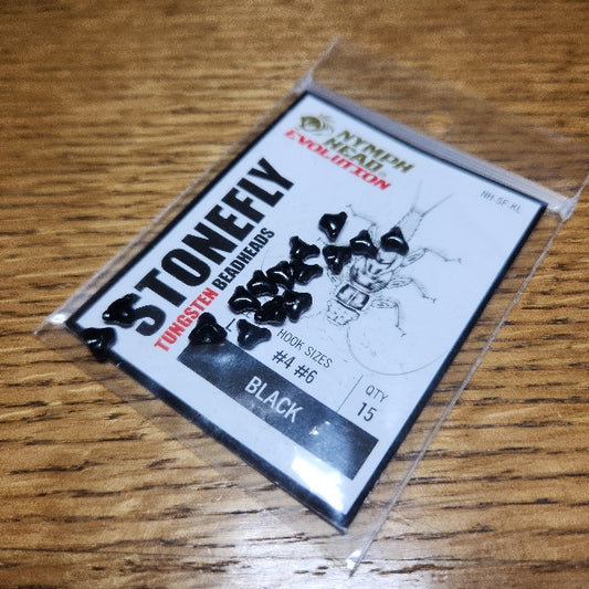 Nymph Head Evolution Stonefly Black - Troutlore Fly Tying & Flyshop Australia