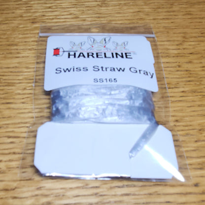 Hareline Swiss Straw – Gray - Troutlore Fly Tying Supplies Australia