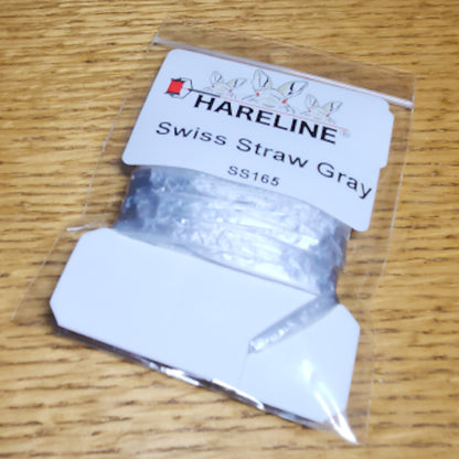 Hareline Swiss Straw – Gray - Troutlore Fly Tying Supplies Australia