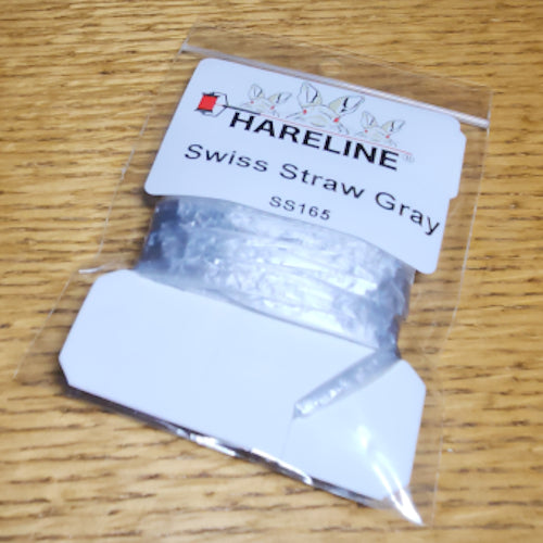 Hareline Swiss Straw – Gray - Troutlore Fly Tying Supplies Australia