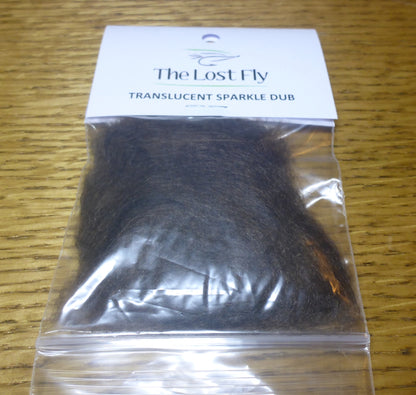 The Lost Fly Translucent Sparkle Dubbing Dark Brown