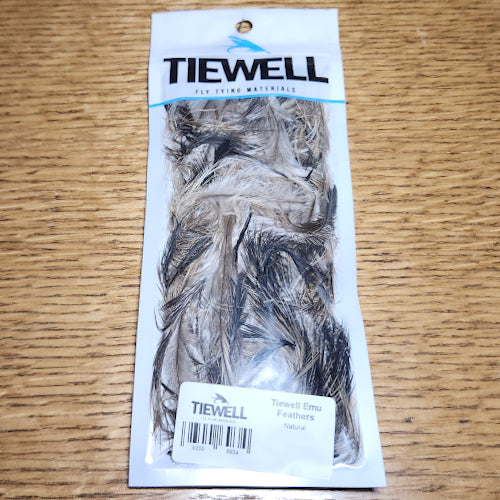 Tiewell Emu Feathers - Natural - Troutlore Fly Tying Materials Store Australia