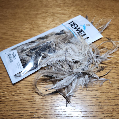 Tiewell Emu Feathers - Natural - Troutlore Fly Tying Materials Store Australia