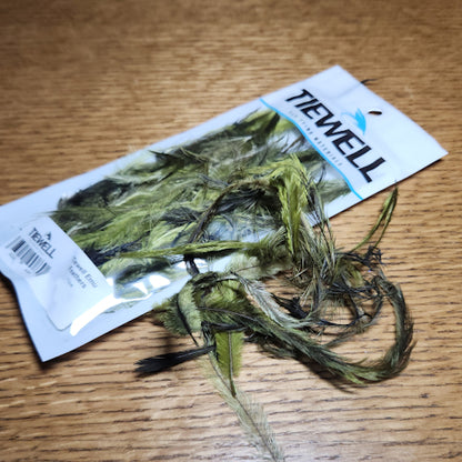 Tiewell Emu Feathers - Olive - Troutlore Fly Tying Specialist Australia