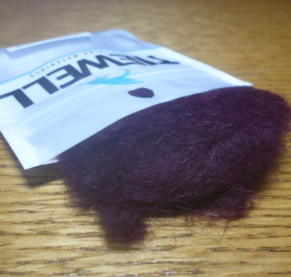 Tiewell Premium Possum Dubbing Claret - Troutlore Fly Tying Shop Australia