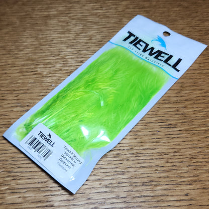 Tiewell Strung Marabou Feathers - Chartreuse - Troutlore Fly Tying Feathers Australia