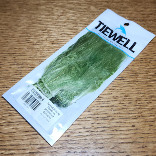 Tiewell Strung Marabou Feathers - Medium Olive - Troutlore Fly Tying Materials Australia