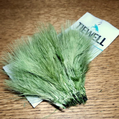 Tiewell Strung Marabou Feathers - Medium Olive - Troutlore Fly Tying Materials Australia