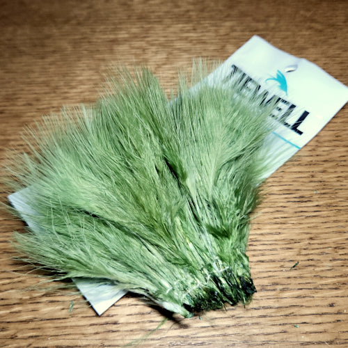 Tiewell Strung Marabou Feathers - Medium Olive - Troutlore Fly Tying Materials Australia