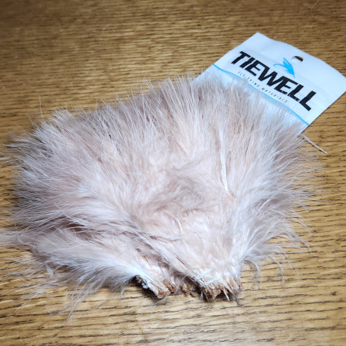 Tiewell Strung Marabou Feathers - Tan - Troutlore Fly Tying Shop Australia