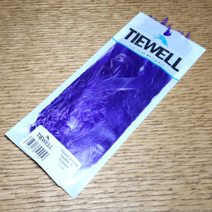 Tiewell Strung Saddle Hackle 5-7 Inch Purple - Troutlore Fly Tying Shop Australia