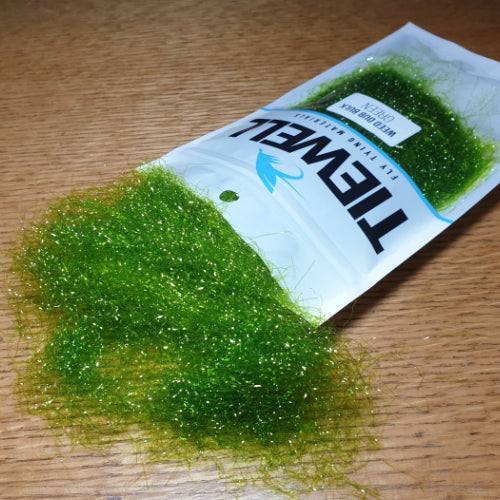 Tiewell Weed Dubbing - Green BULK PACK 10g - Troutlore Fly Tying Supplies Austraila