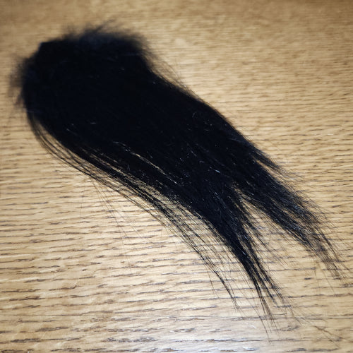 Troutline Premium Long Goat Fur - Black - Troutlore Fly Tying Store Australia