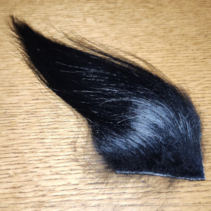 Troutline Premium Long Goat Fur - Black - Troutlore Fly Tying Store Australia
