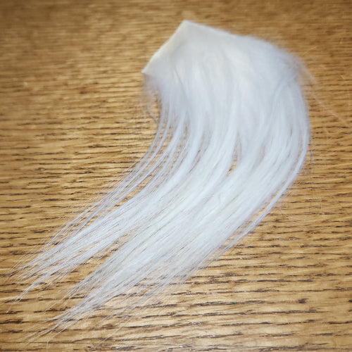 Troutline Premium Long Goat Fur - White - Troutlore Fly Tying Shop Australia