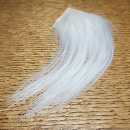 Troutline Premium Long Goat Fur - White - Troutlore Fly Tying Shop Australia