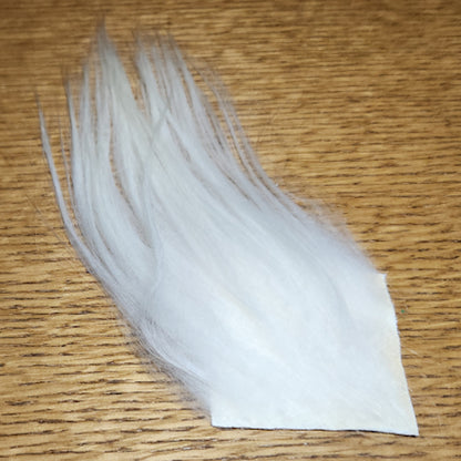 Troutline Premium Long Goat Fur - White - Troutlore Fly Tying Shop Australia