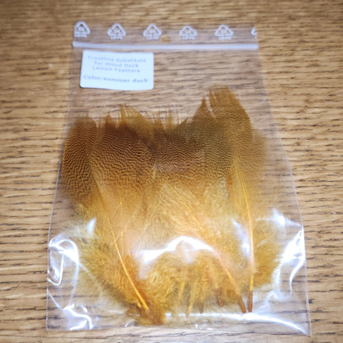Troutline Wood Duck Lemon Feather Substitutes - Troutlore Fly Tying Shop Australia