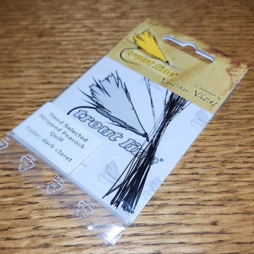 Troutline Stripped Peacock Quills - Natural - Troutlore Fly Tying Shop Australia