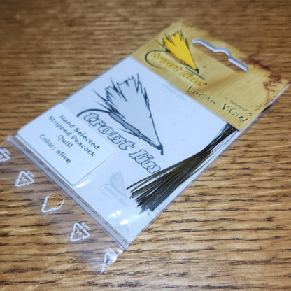Troutline Stripped Peacock Quills - Troutlore Fly Tying Shop Australia