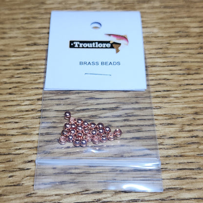 Brass Beads Copper – 25 Pcs - Troutlore Fly Tying Store Australia