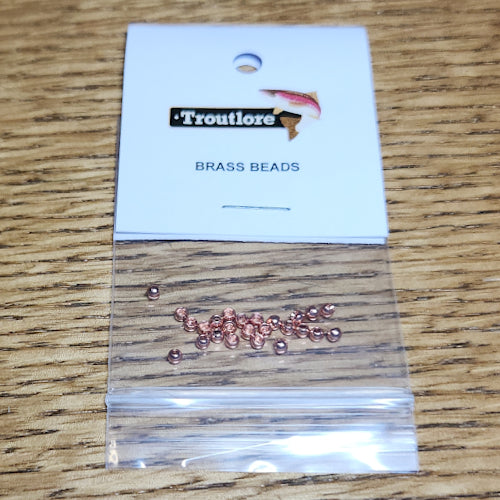 Brass Beads Copper – 25 Pcs - Troutlore Fly Tying Store Australia