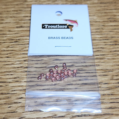 Brass Beads Copper – 25 Pcs - Troutlore Fly Tying Store Australia