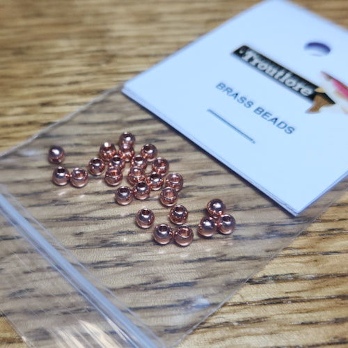 Brass Beads Copper – 25 Pcs - Troutlore Fly Tying Store Australia