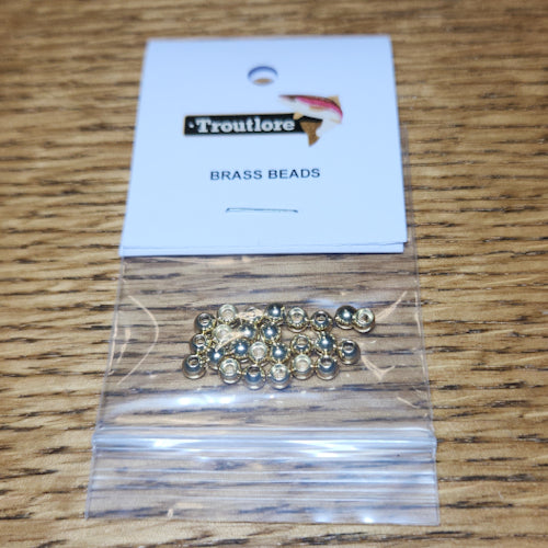 Brass Beads Gold – 25 Pcs - Troutlore Fly Tying Store Australia