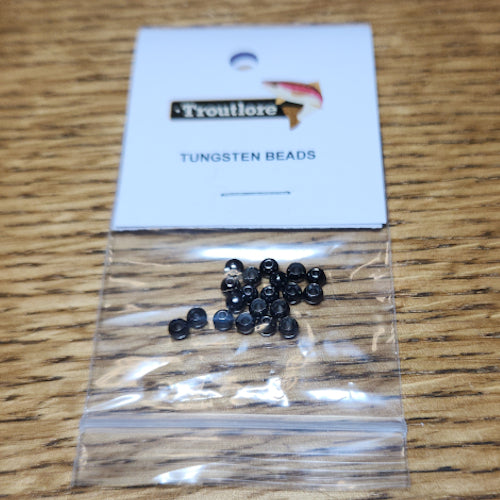 Tungsten Beads Black – 20 Pcs - Troutlore Fly Tying Supplies Australia