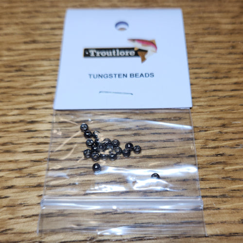 Tungsten Beads Black – 20 Pcs - Troutlore Fly Tying Supplies Australia