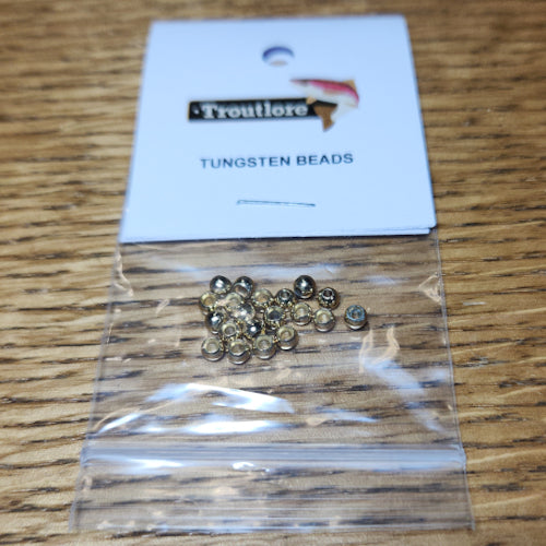 Tungsten Beads Gold – 20 Pcs - Troutlore Fly Tying Shop Australia