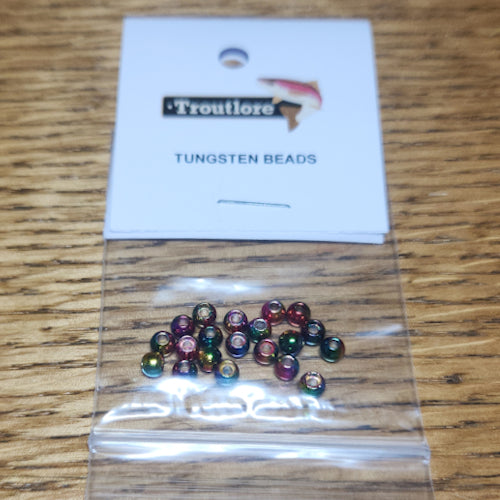 Tungsten Beads Rainbow – 20 Pcs - Troutlore Fly Tying Materials Australia
