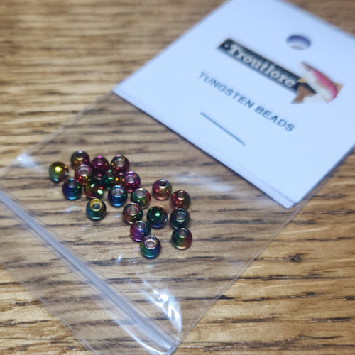 Tungsten Beads Rainbow – 20 Pcs - Troutlore Fly Tying Materials Australia