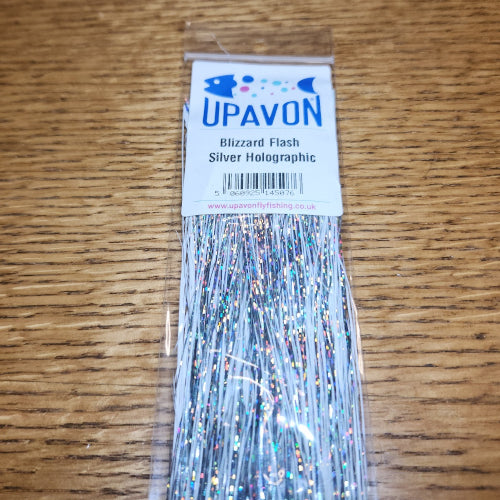 Upavon Apex Predator Blizzard Flash - Silver Holographic - Troutlore Fly Tying Store Australia