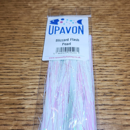 Upavon Apex Predator Blizzard Flash - Pearl - Troutlore Fly Tying Australia