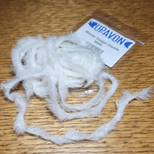 Upavon Minnow Changer Chenille – White - Troutlore Fly Tying Store Australia