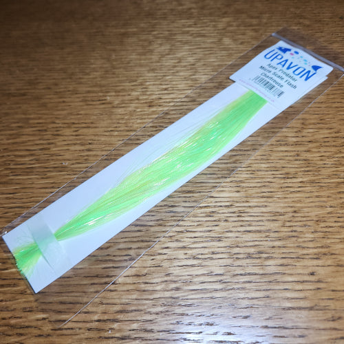 Upavon Apex Predator Micro Scale Flash - Chartreuse - Troutlore Fly Tying Supplies Australia