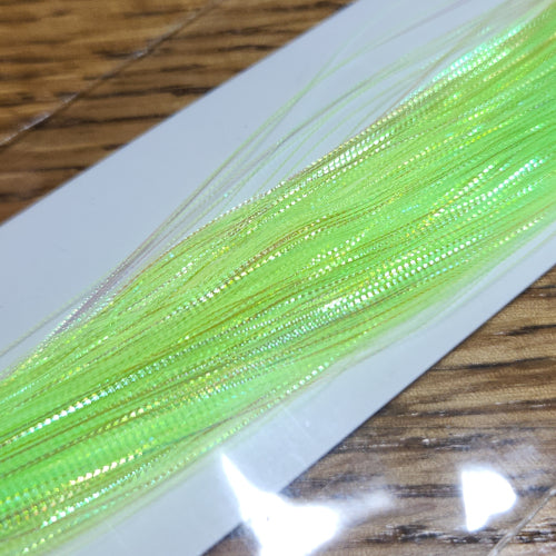 Upavon Apex Predator Micro Scale Flash - Chartreuse - Troutlore Fly Tying Supplies Australia