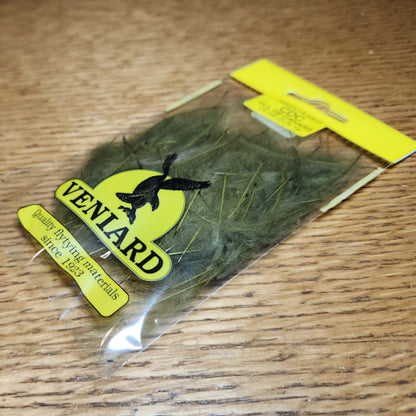 Veniard CDC Bulk 1 Gram Pack - Olive Dun - Troutlore Fly Tying Feathers Australia Cul De Canard
