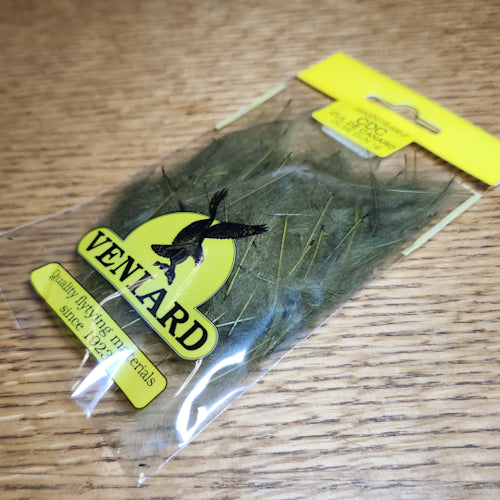 Veniard CDC Bulk 1 Gram Pack - Olive Dun - Troutlore Fly Tying Feathers Australia Cul De Canard