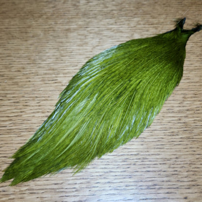 Veniard Premium Cock Neck Medium Olive - Troutlore Fly Tying Shop Australia